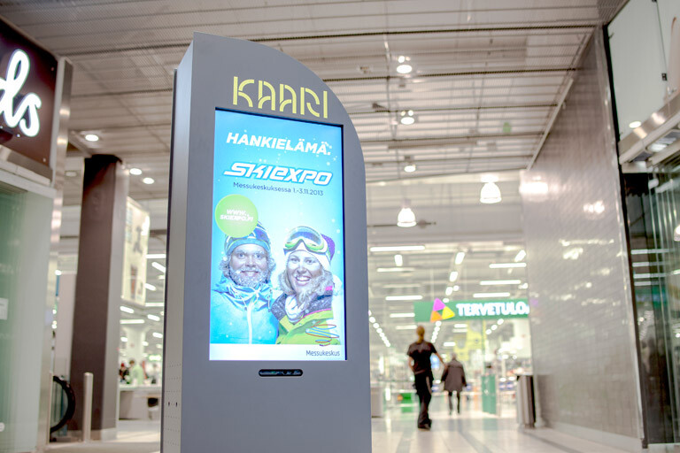 Kauppakeskus Kaaren Digital Signage näyttö