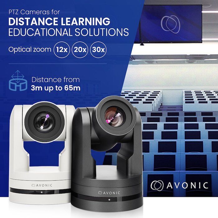 Avonic CM70-IP & NDI kamerat etäopetuksen avuksi.